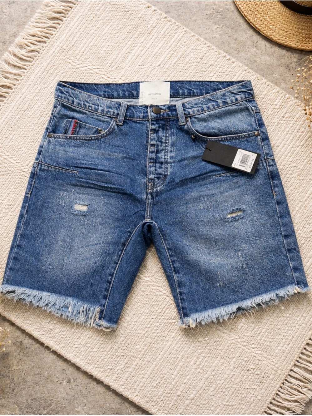 Women’s One Teaspoon Blue Distressed Denim Shorts